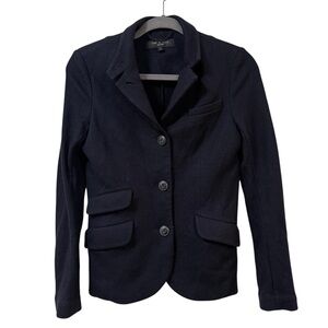 Rag & Bone women’s wool blazer jacket 4 navy Made in USA tailored  workwear